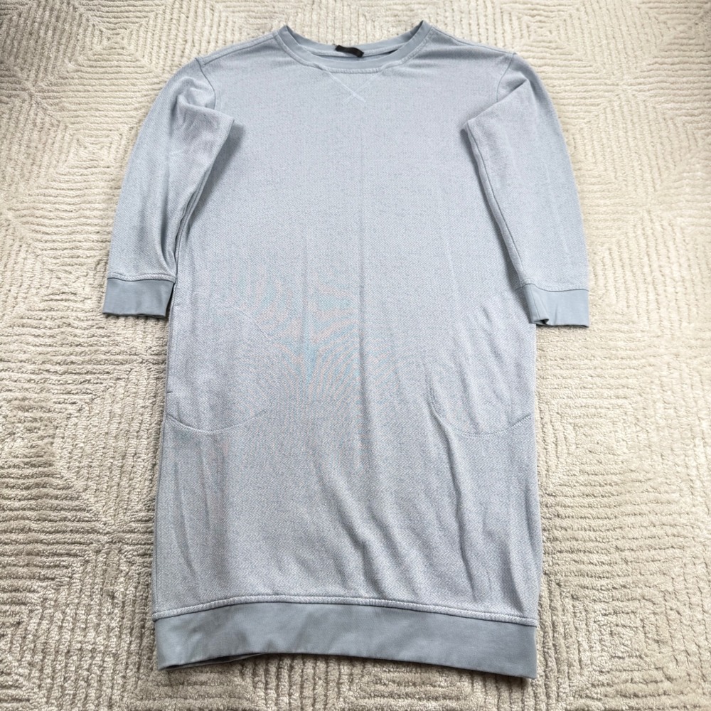 ATM Anthony Thomas Melillo Dress Womens S Blue Hemp Tencel Athleisure Cozy Luxe - Picture 1 of 15